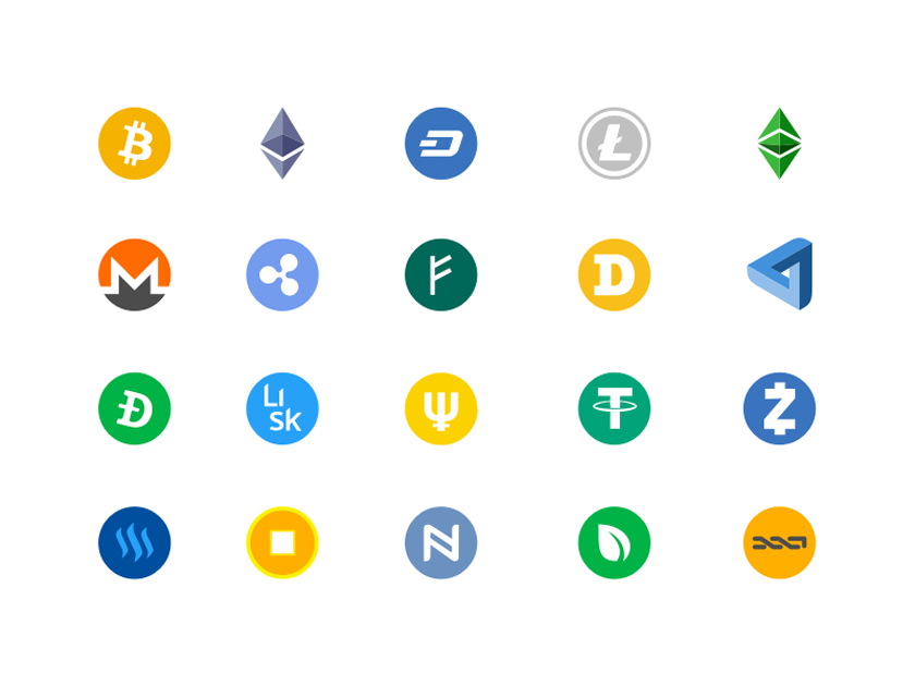 The different types of cryptocurrencies