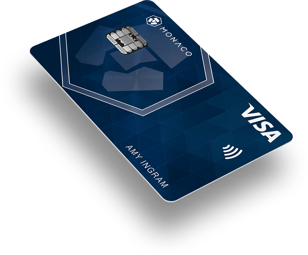 crypto card blue