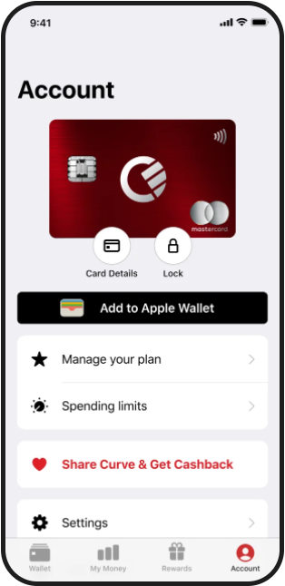 Curve Apple Wallet